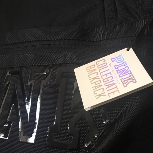🆕(RARE)PINK VS📚2017 BLACK COLLEGIATE BACKPACK 🎒 - Picture 7 of 8